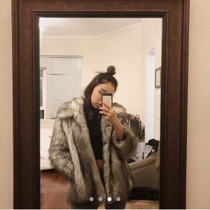 ASOS FAUX FUR COAT